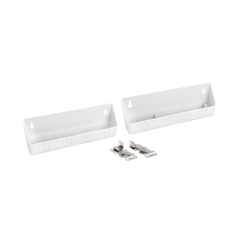 6572 11" White Sink Front Tip-Out Tray with Hinge