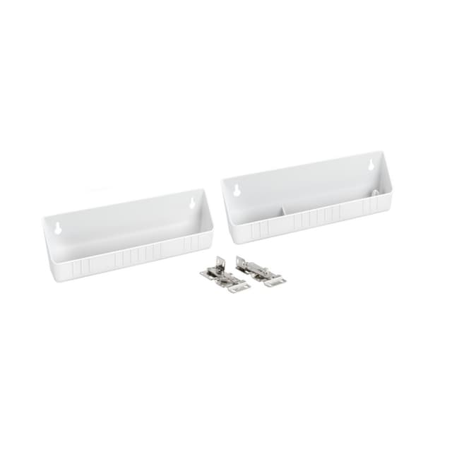 6572 11" White Sink Front Tip-Out Tray with Hinge