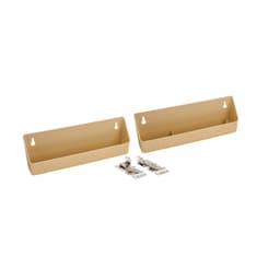 6572 11" Almond Sink Front Tip-Out Tray with Hinge