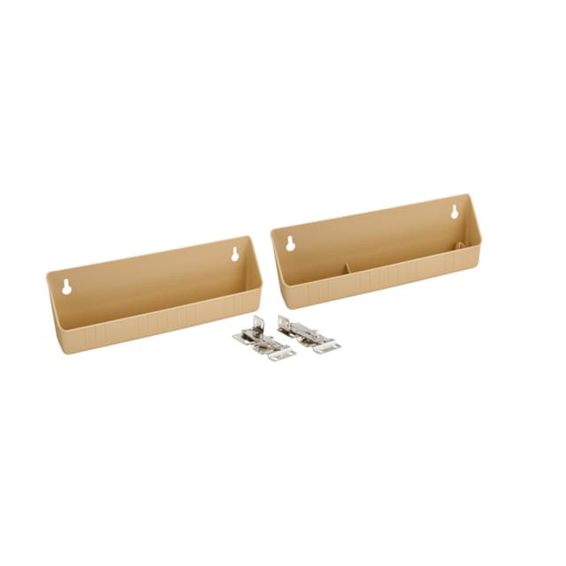 6572 11" Almond Sink Front Tip-Out Tray with Hinge