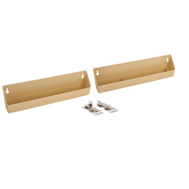 6572 14" Almond Sink Front Tip-Out Tray with Hinge