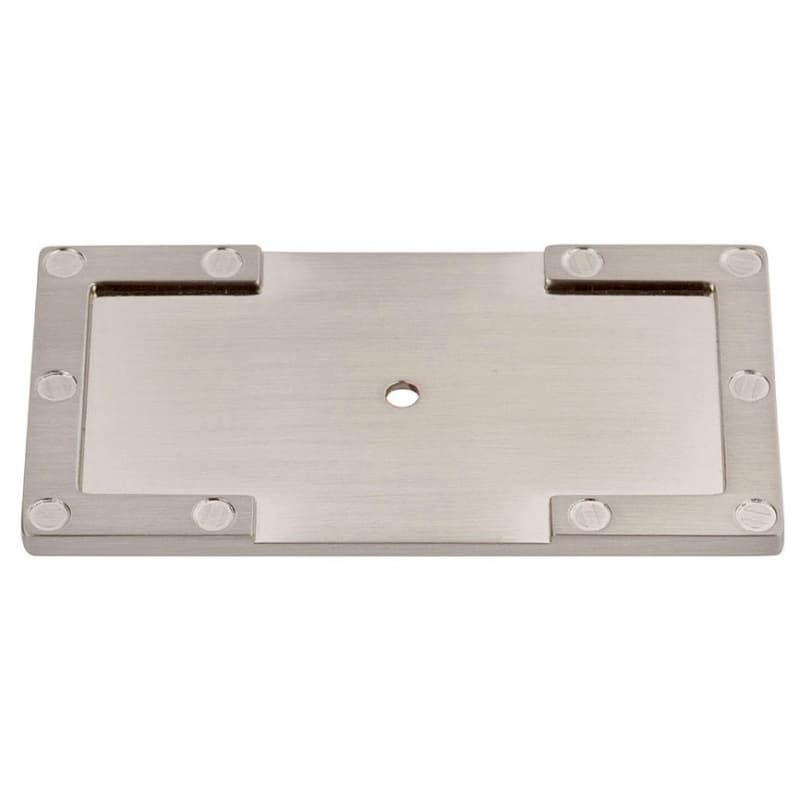 CMPGN L BCKPLT 3 11/16" BRSH NCKL, 378-BRN