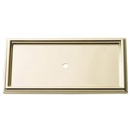 CMPGN ROPE BCKPLT 3 11/16" POL BRASS, 379-PB