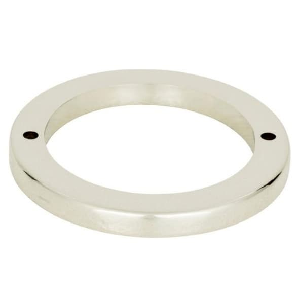 LEAU RND BASE 2 1/2" POL NCKL, 390-PN