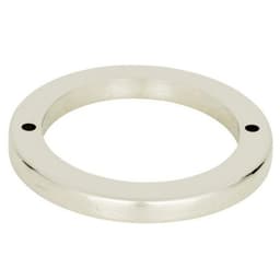 LEAU RND BASE 2 1/2" POL NCKL, 390-PN