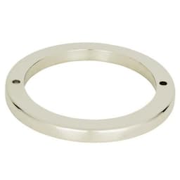 LEAU RND BASE 3" POL NCKL, 391-PN