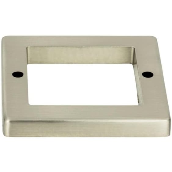 LEAU SQR BASE 1 7/8" BRSH NCKL, 393-BN