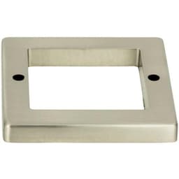 LEAU SQR BASE 1 7/8" BRSH NCKL, 393-BN