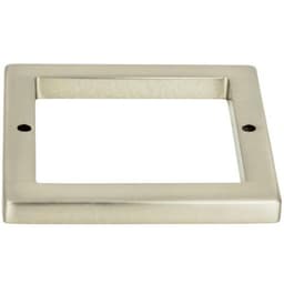 LEAU SQR BASE 2 1/2" BRSH NCKL, 394-BN
