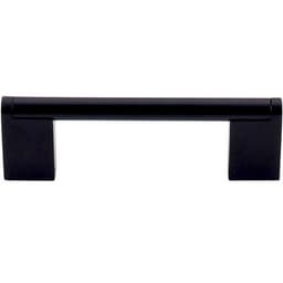 3-3/4" Princetonian Bar Pull, Flat Black