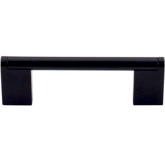 3-3/4" Princetonian Bar Pull, Flat Black