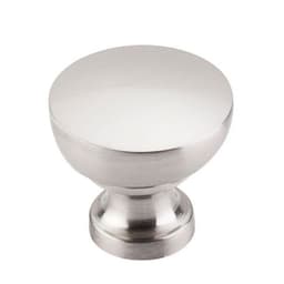 1-1/4" Asbury Bergen Knob, Brushed Satin Nickel
