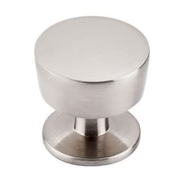 1-3/16" Nouveau III Flat Top Knob, Brushed Satin Nickel