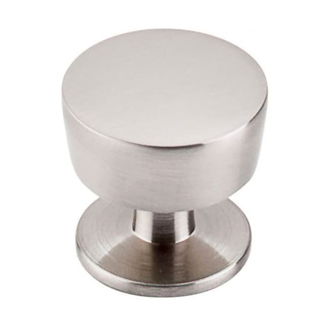 1-3/16" Nouveau III Flat Top Knob, Brushed Satin Nickel