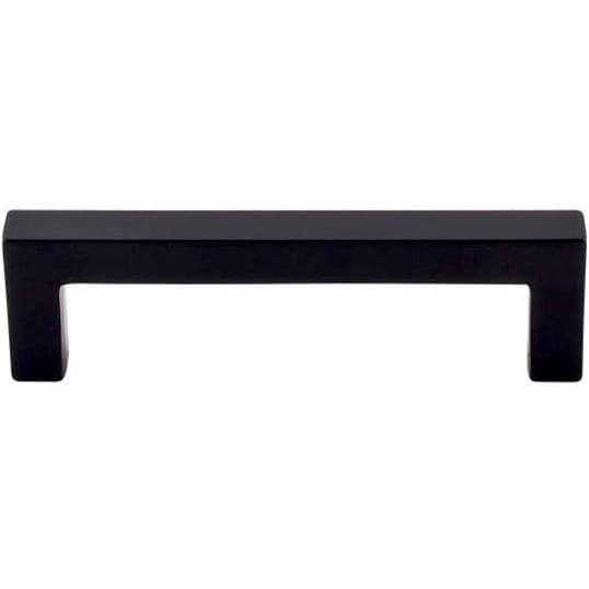 3-3/4" Nouveau Square Bar Pull, Flat Black