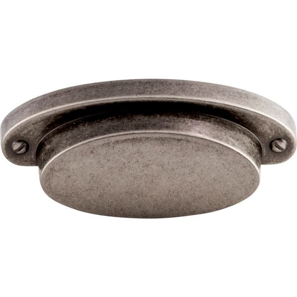 2-9/16" Dakota Cup Pull, Pewter Antique