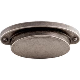 2-9/16" Dakota Cup Pull, Pewter Antique