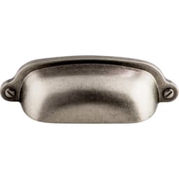 2-9/16" Dakota Charlotte Cup Pull, Pewter Antique