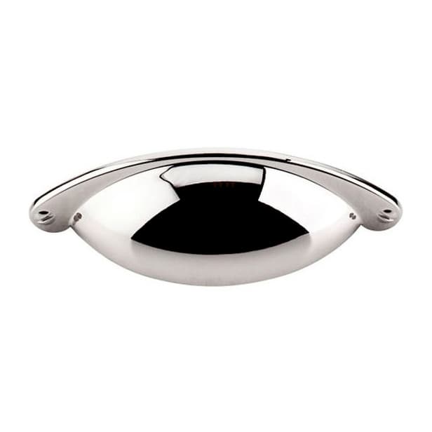 2-1/2" Asbury Arendal Cup Pull, Polished Nickel