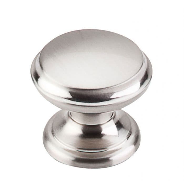 1-3/8" Dakota Flat Top Knob, Brushed Satin Nickel
