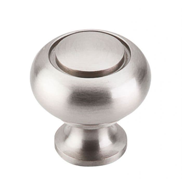 1-1/4" Asbury Ring Knob, Brushed Satin Nickel