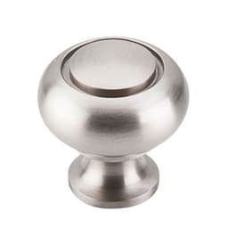 1-1/4" Asbury Ring Knob, Brushed Satin Nickel