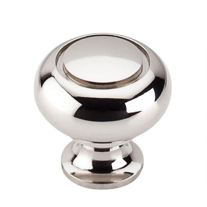1-1/4" Asbury Ring Knob, Polished Nickel