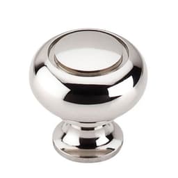 1-1/4" Asbury Ring Knob, Polished Nickel