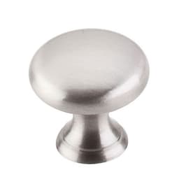 15/16" Asbury Mushroom Knob, Brushed Satin Nickel