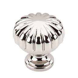 1-1/4" Asbury Melon Knob, Polished Nickel
