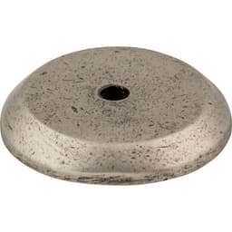 1-1/4" Aspen Round Shape Knob Backplate, Silicon Bronze Light