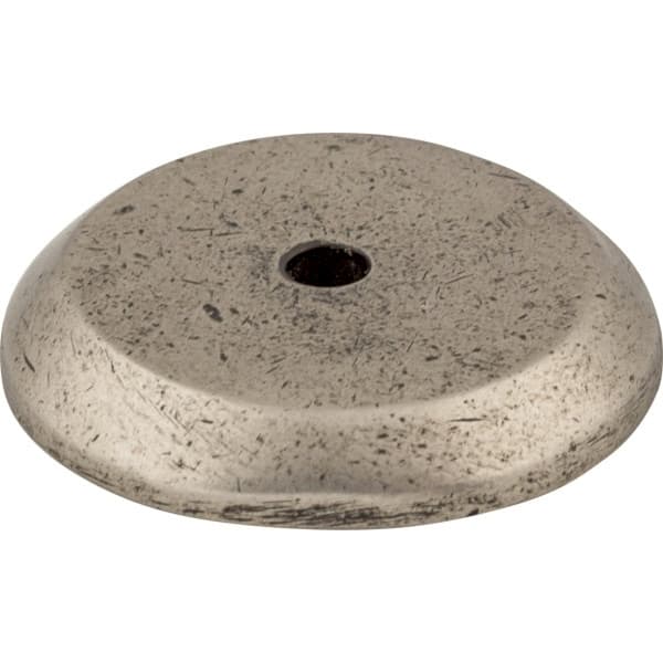 1-1/4" Aspen Round Shape Knob Backplate, Silicon Bronze Light