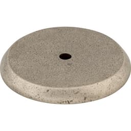 1-3/4" Aspen Round Shape Knob Backplate, Silicon Bronze Light