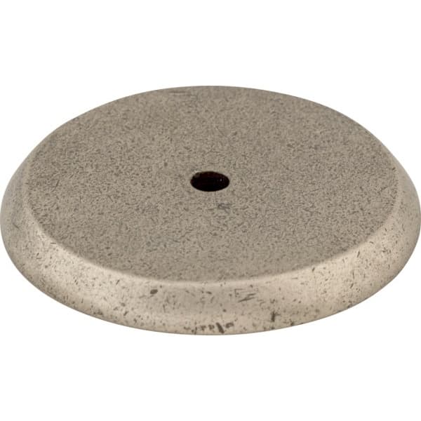 1-3/4" Aspen Round Shape Knob Backplate, Silicon Bronze Light