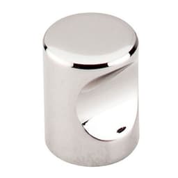 3/4" Nouveau Indent Knob, Polished Nickel