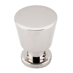 7/8" Nouveau Rocks Knob, Polished Nickel