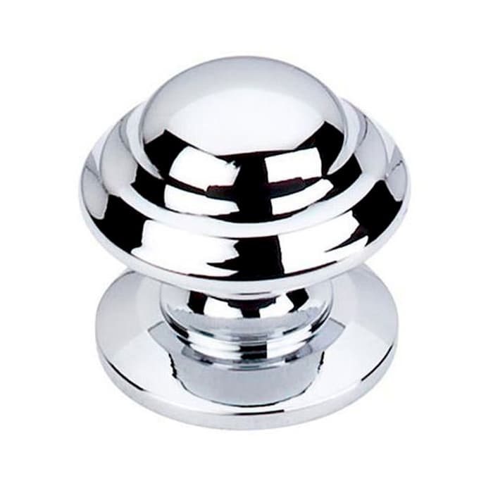 1-3/8" Britannia Empress Knob, Polished Chrome