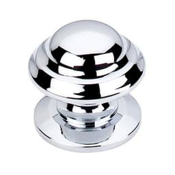 1-3/8" Britannia Empress Knob, Polished Chrome