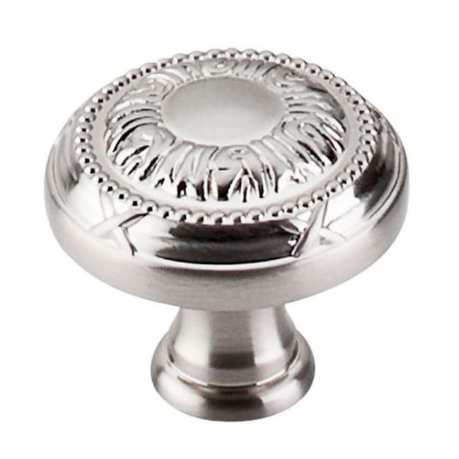 1-1/4" Edwardian Ribbon Knob, Brushed Satin Nickel