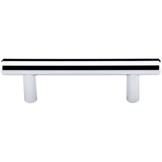 3" Hopewell Bar Pull, Polished Nickel, 4-9/16" Length