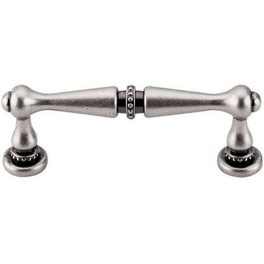 3" Edwardian Handle Pull, Pewter Antique