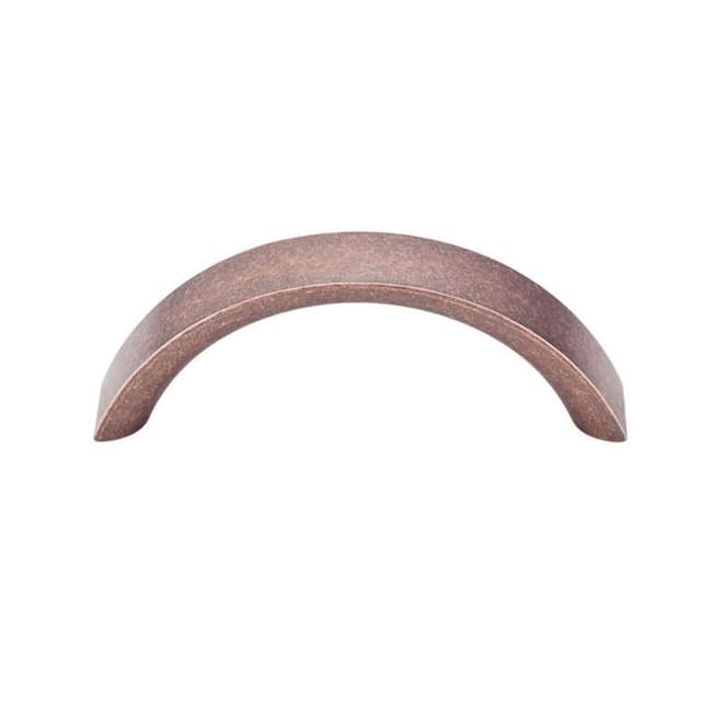 3" Nouveau Crescent Pull, Antique Copper