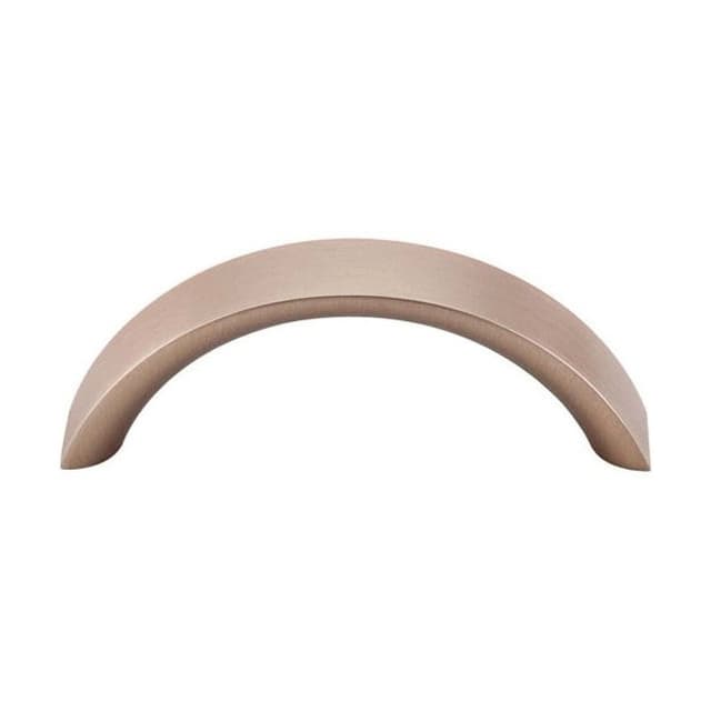 3" Nouveau Crescent Pull, Brushed Bronze