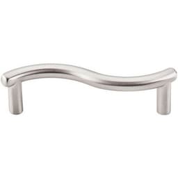 3" Nouveau Spiral Pull, Brushed Satin Nickel