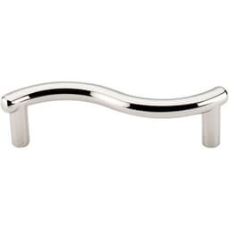 3" Nouveau Spiral Pull, Polished Nickel