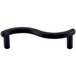 3" Nouveau Spiral Pull, Flat Black
