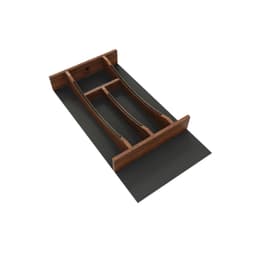 15" 4WCTCC Right Fit Cutlery Drawer Insert, Dark Brown