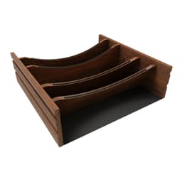 24" 4WDIVCC Deep Drawer Divider Insert, Dark Brown