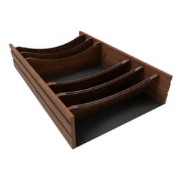 36" 4WDIVCC Deep Drawer Divider Insert, Dark Brown