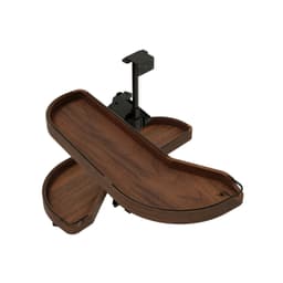 12" Two-Tier Craftsman Collection Girasolo with Soft-Close/Black Accents for Left Opening/Blind Left Corner Cabinet, Dark Brown
